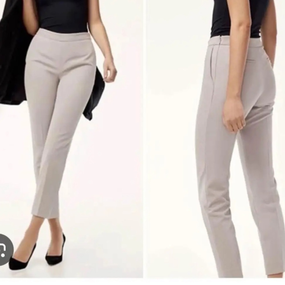 Babaton Aritzia Light Gray Trousers Size 4 Mid Rise – Classy Professional Pants